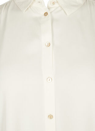 lange blouse in viscose met knoopsluiting, Snow White, Packshot image number 2