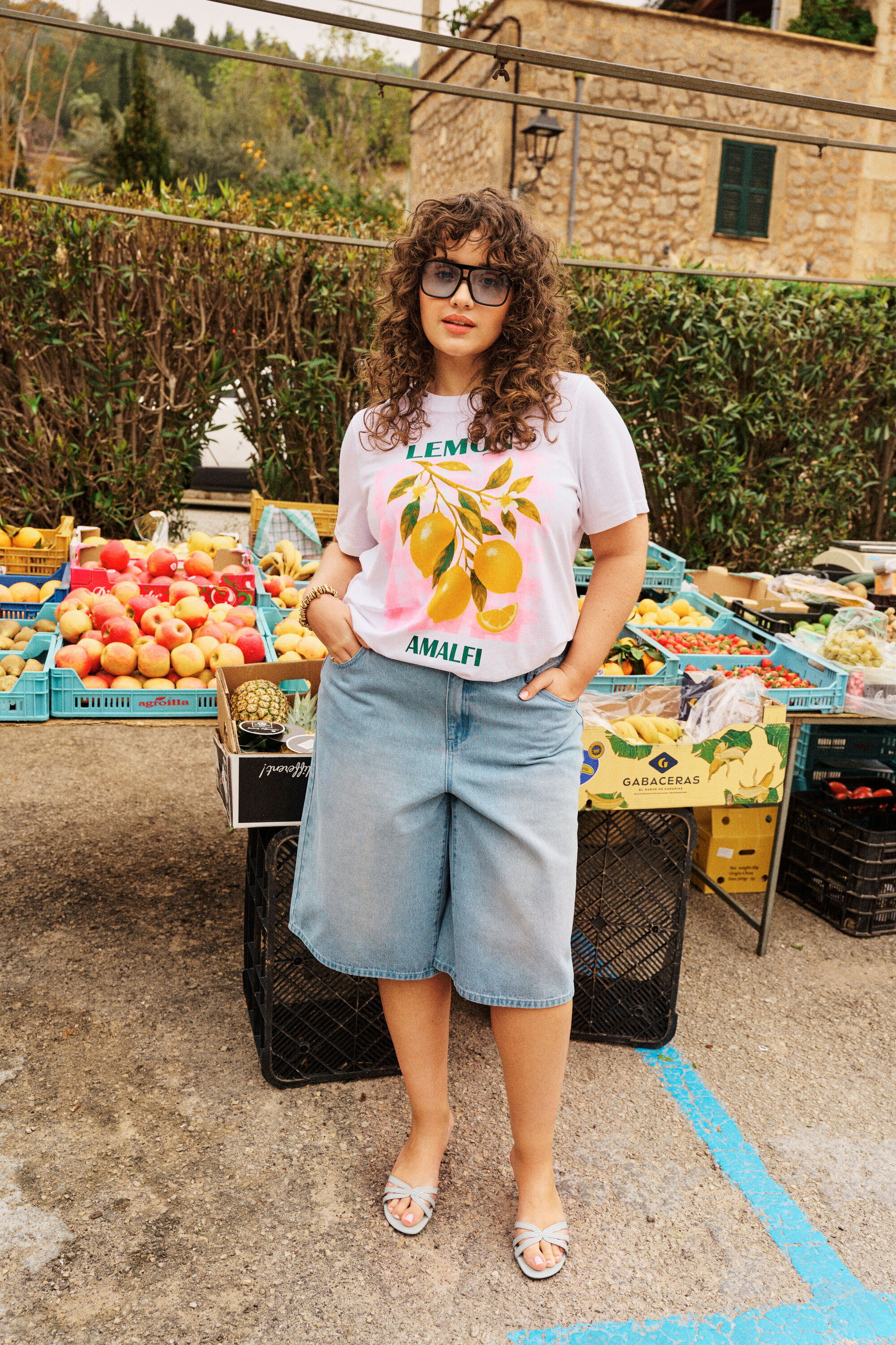 ZizziFrisse mediterrane sfeer in denim, , Model