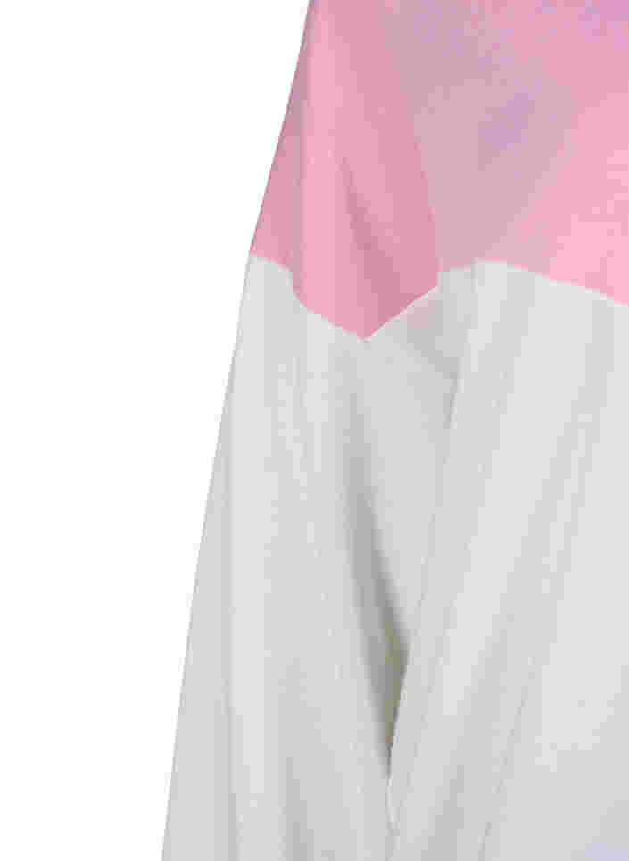 Sweatshirt met colour-block, C. Pink C. Blocking, Packshot image number 3