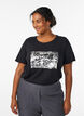 T-shirt met print, Zwart, Model image number 0