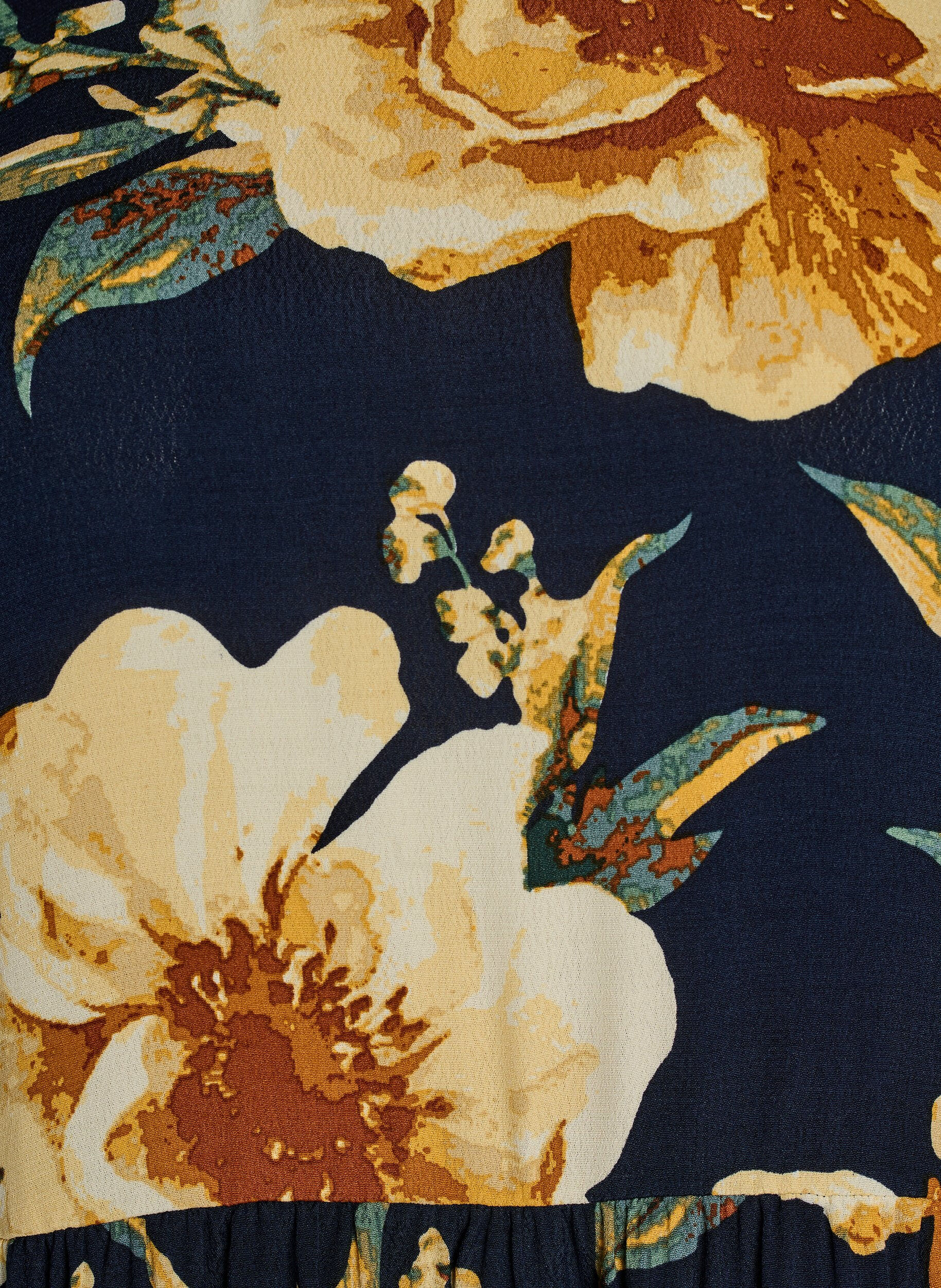 Zizzi Lange mouwen tuniek met een naad, Blauw, Packshot image number 2