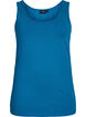 Effen gekleurd basic top in katoen, Blauw, Packshot image number 0