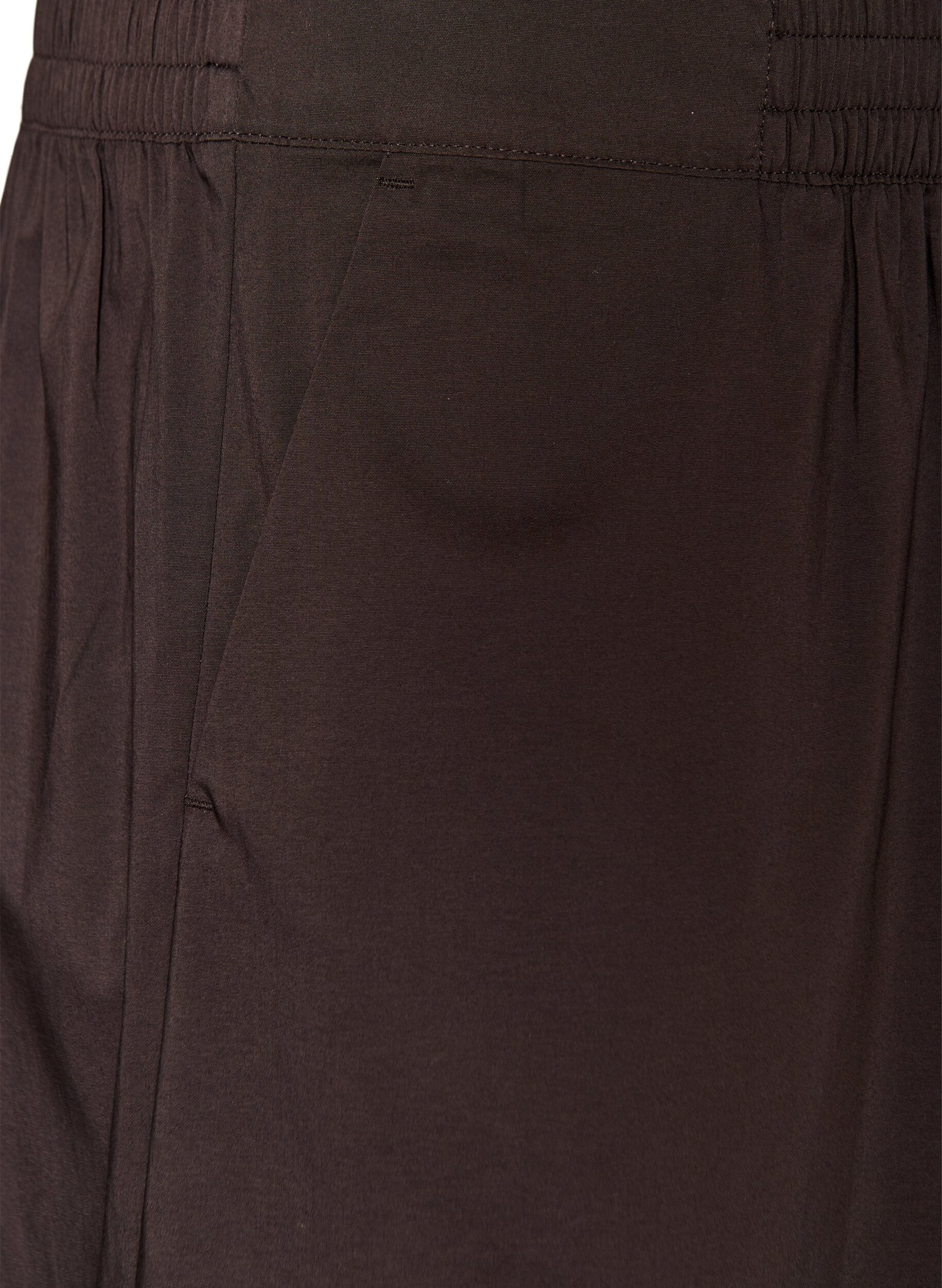 ZizziBallonbroek met zakken en een elastische tailleband, Bruin, Packshot image number 2