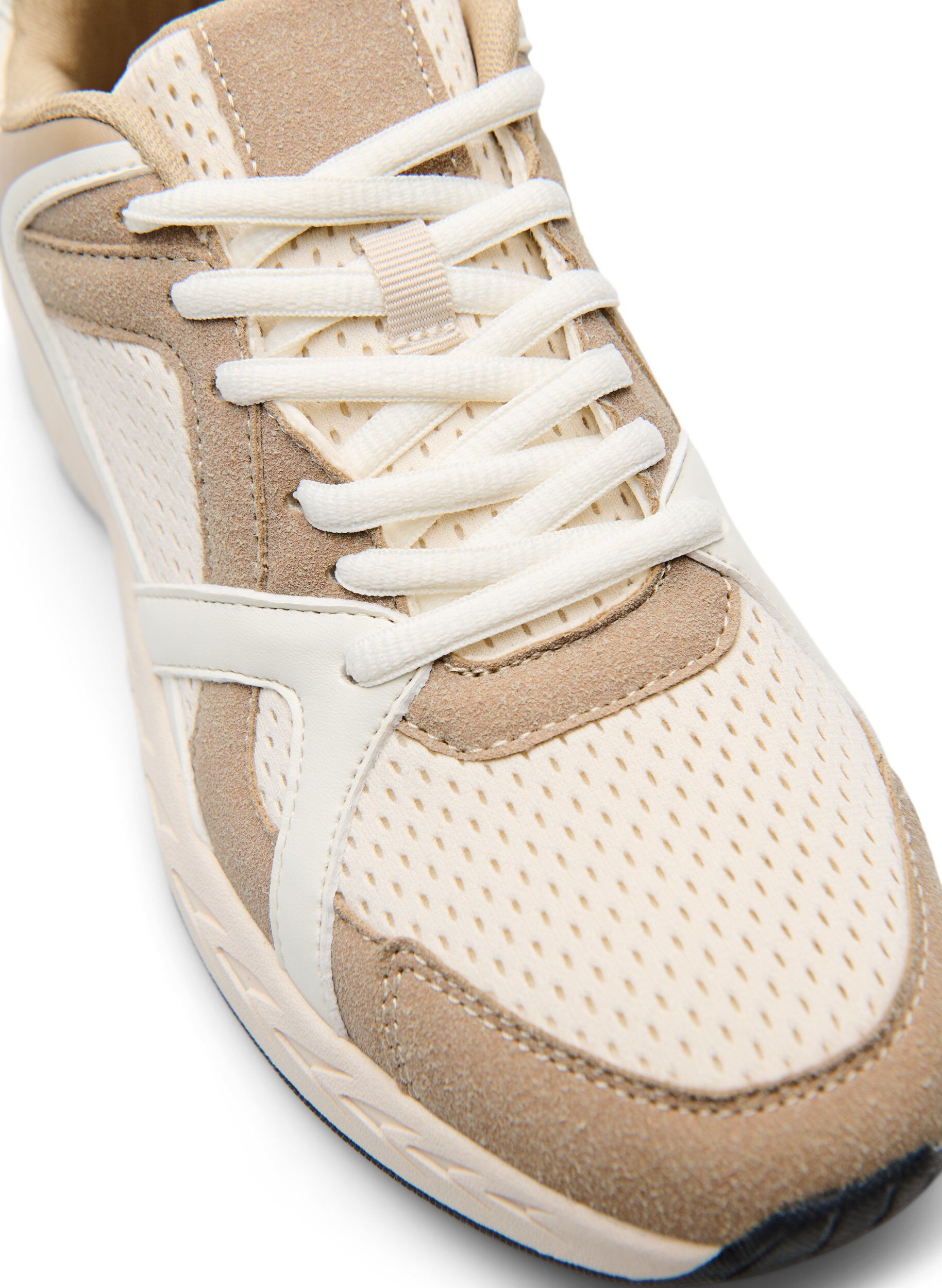 Zizzi Sportieve sneakers met mesh, Beige, Packshot image number 3
