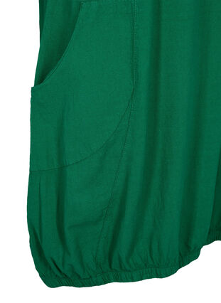 Jurk van katoen met korte mouwen, Verdant Green, Packshot image number 3