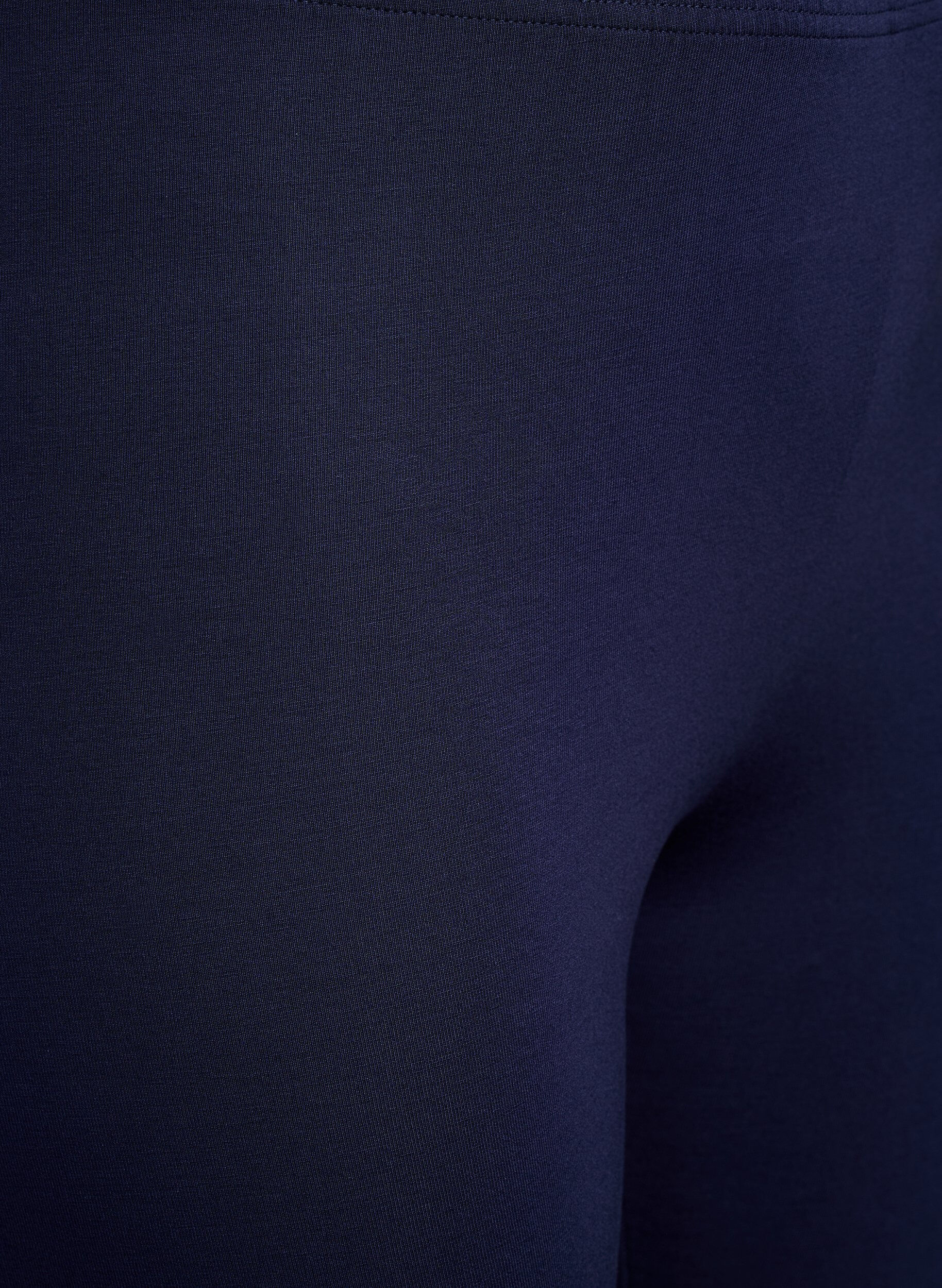 Zizzi Basic legging in viscose, Blauw, Packshot image number 2