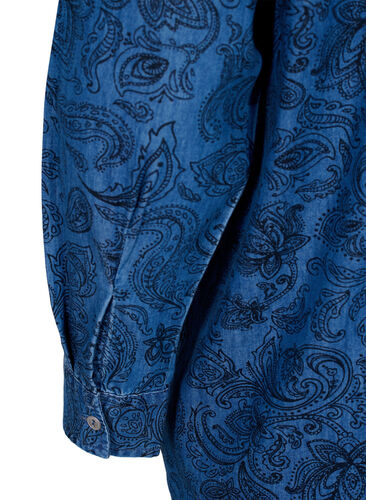 Geruit katoenen overhemd, Blue Paisley, Packshot image number 3