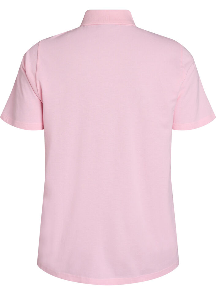 Polo met korte mouwen, Roze, Packshot image number 1