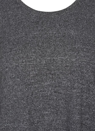 Jurk met lange mouwen, Dark Grey Melange, Packshot image number 2