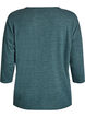 Jersey blouse met 3/4 mouwen, Groen, Packshot image number 1
