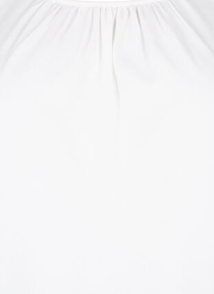 Blouse met lange mouwen en gehaakte details, Bright White, Packshot image number 2