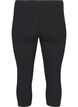 Basic 3/4 viscose leggings, Black, Packshot image number 1
