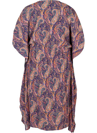Viscose kaftan jurk met paisley print, Paisley AOP, Packshot image number 1