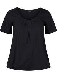 Katoenen t-shirt met korte mouwen, Black