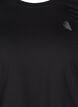Sporttop met 3/4 mouwen, Zwart, Packshot image number 2