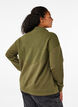 Sweatshirt met gebreide kleding en ritssluiting, Winter Moss, Model image number 1