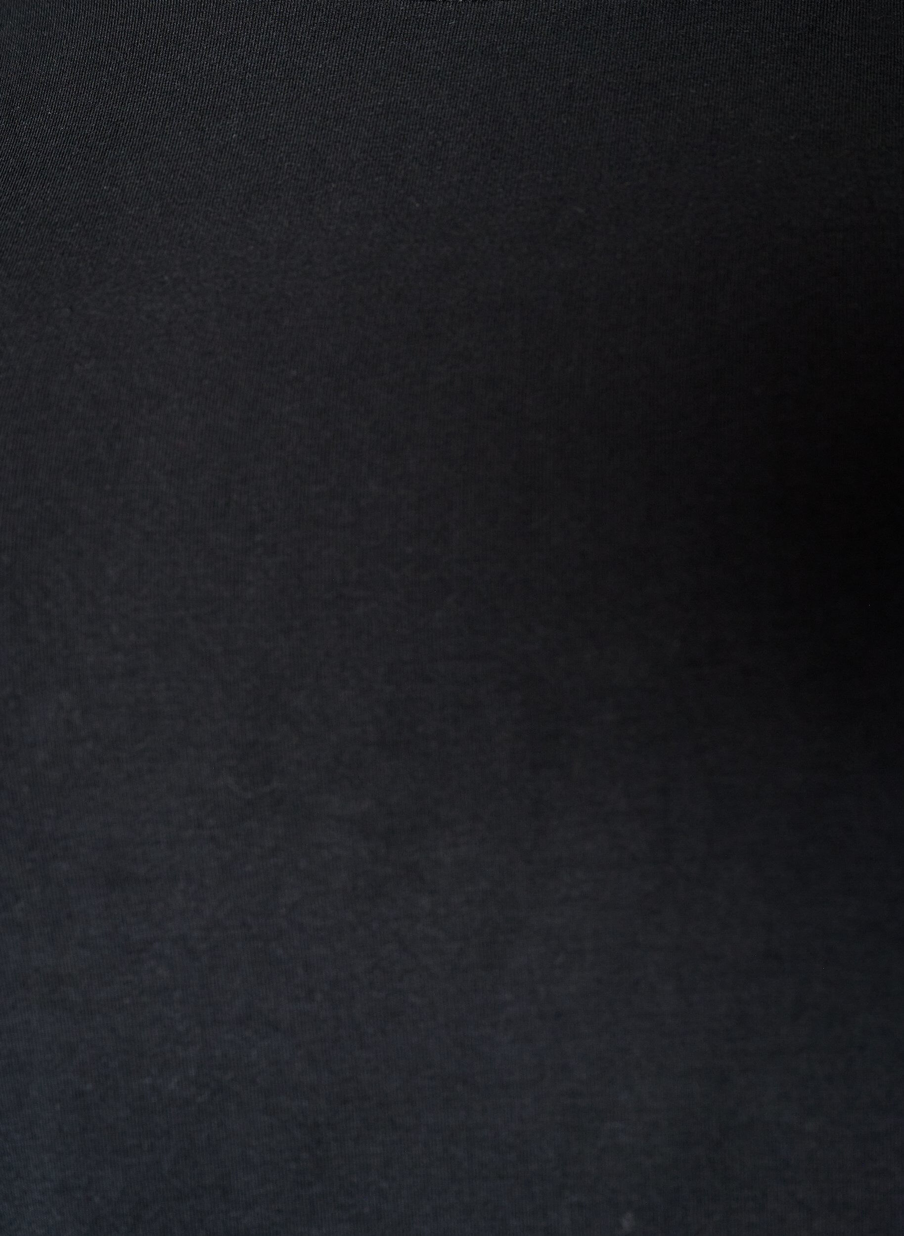 ZizziNacht T-shirt met contrasterende band, Zwart, Packshot image number 2