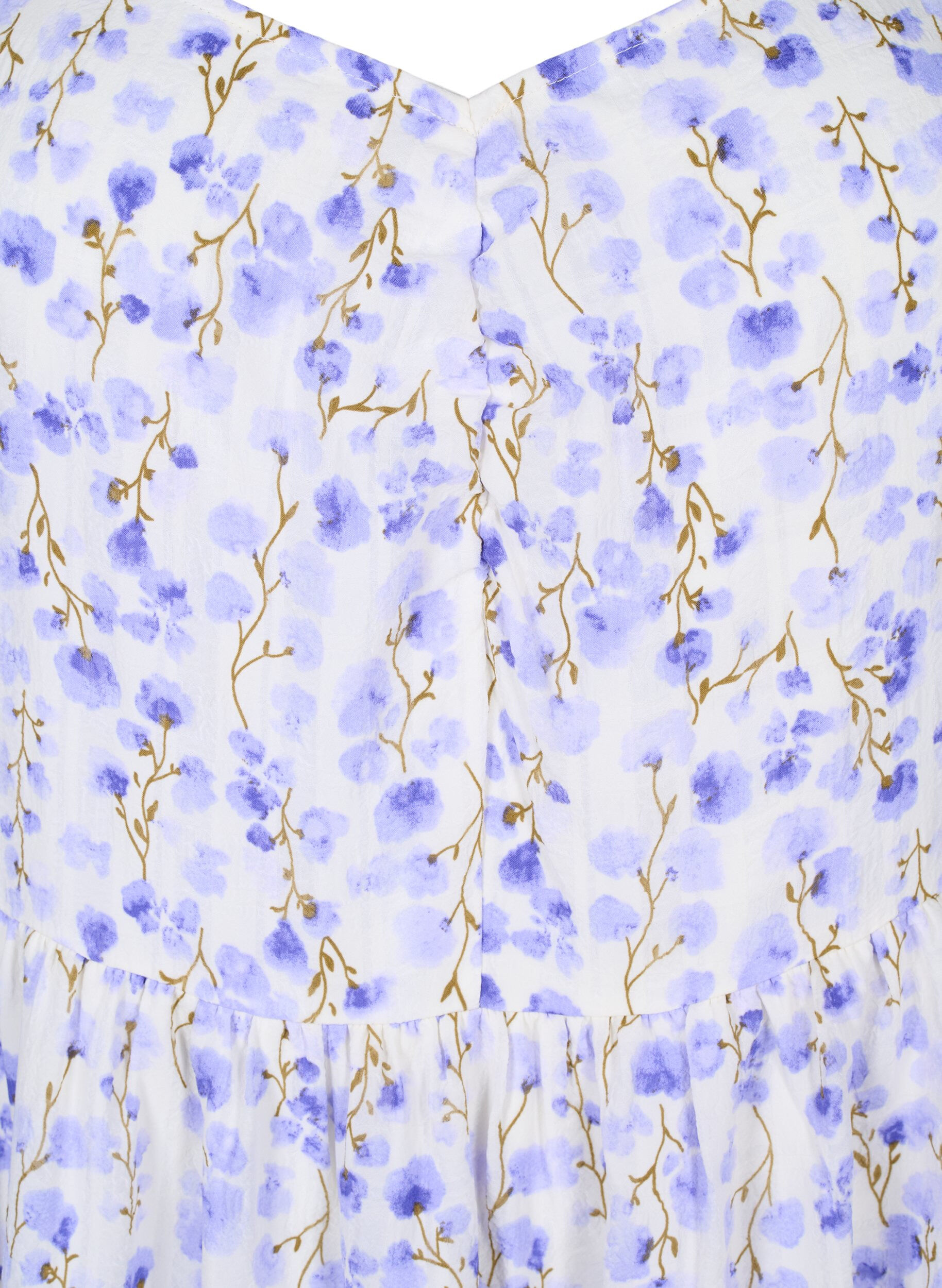 Zizzi Zomerjurk met bloemenprint en kanten details, Sand Verbena AOP, Packshot image number 2