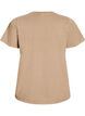 T-shirt in biologische katoen met een gewassen look, Beige, Packshot image number 1