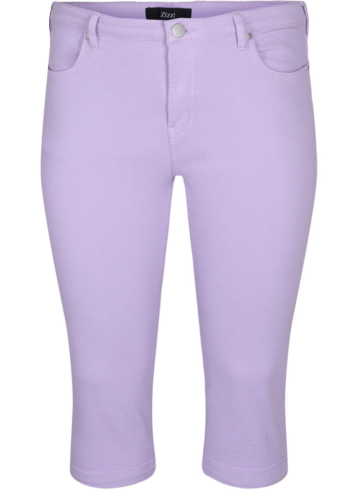 Strakke Emily capri broek, Lavender, Packshot image number 0