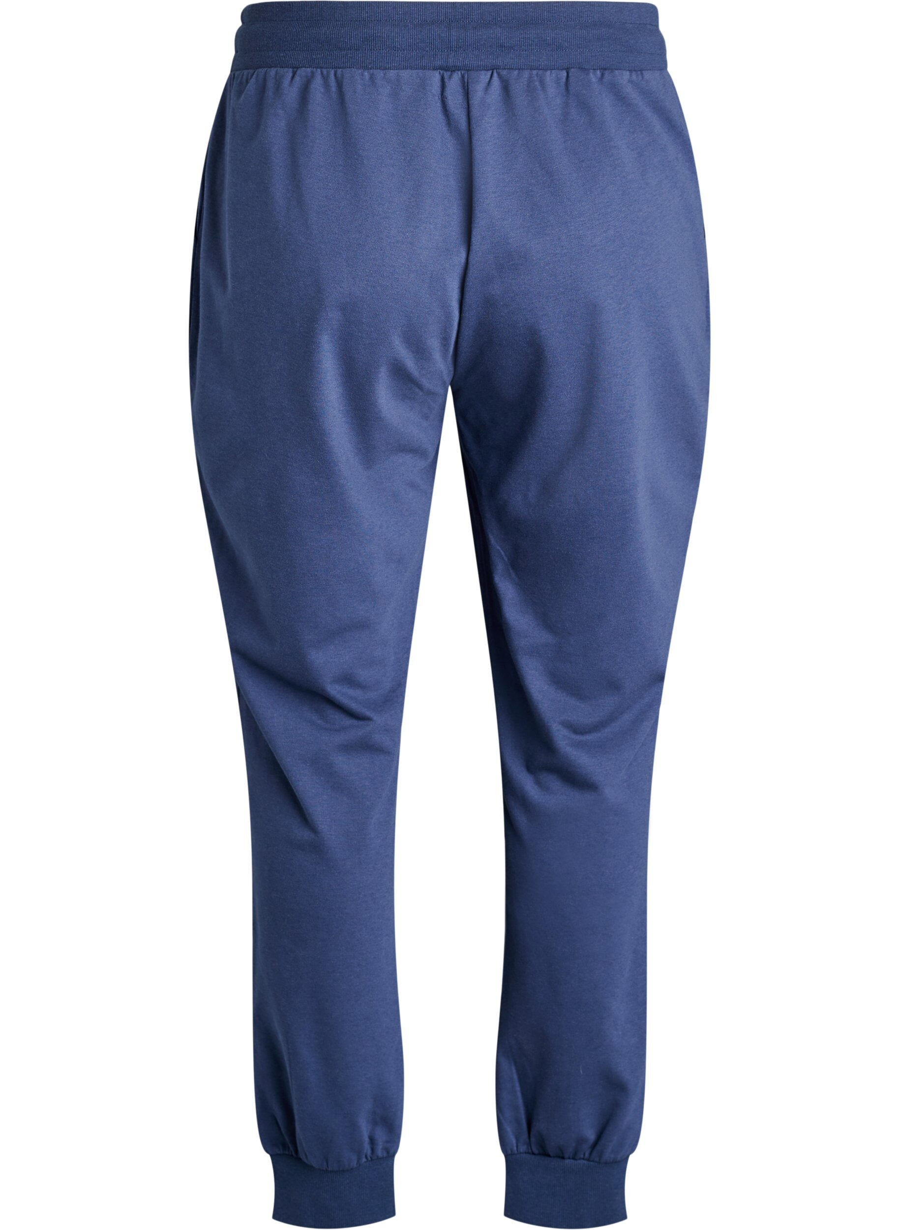 Zizzi Losse trainingsbroek met zakken, Blauw, Packshot image number 1
