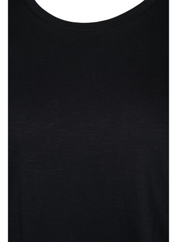 Set van 2 basic t-shirts in katoen, Black/Navy Blazer, Packshot image number 2