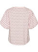 Blouse met ballonmouwen en polkadotpatroon, Roze, Packshot image number 1