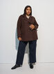 Korte jas met dubbele knoopsluiting, Bruin, Model image number 1
