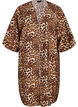 Kimono van viscose met 3/4 mouwen, Bruin, Packshot image number 0