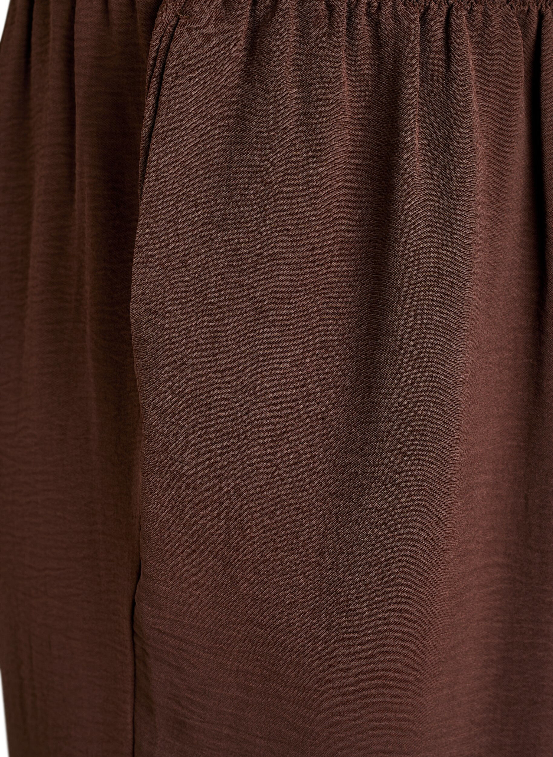 ZizziBallonbroek met hoge taille, Bruin, Packshot image number 2