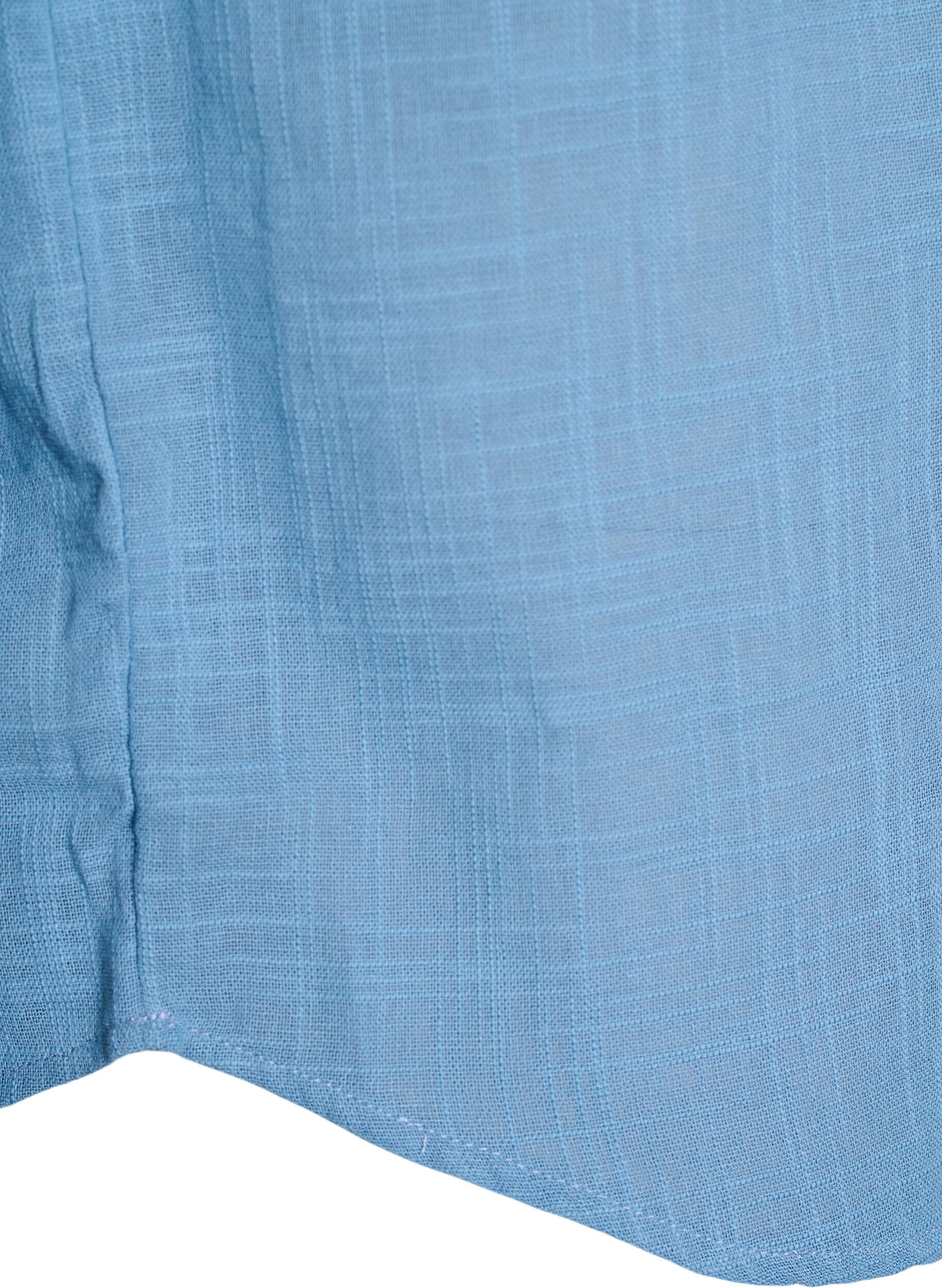 Zizzi FLASH - Losse blouse met kapmouwen, Blauw, Packshot image number 3