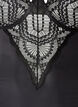 Body van kant met beugels en bandjesdetails, Zwart, Packshot image number 2