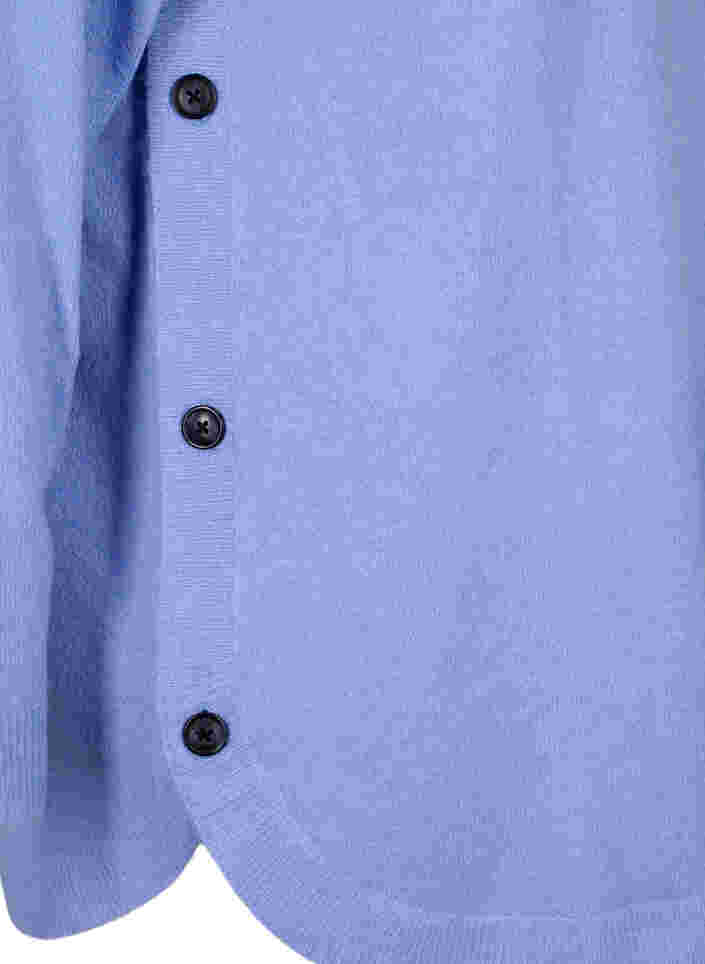 Gemêleerde gebreide blouse met knopen, Lavender Lustre, Packshot image number 3
