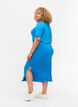 Strakke viscose midi-rok, Ibiza Blue, Model image number 1