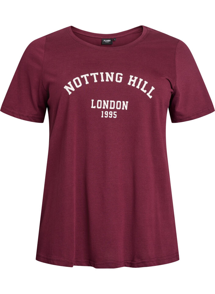 T-shirt met print, Rood, Packshot image number 0