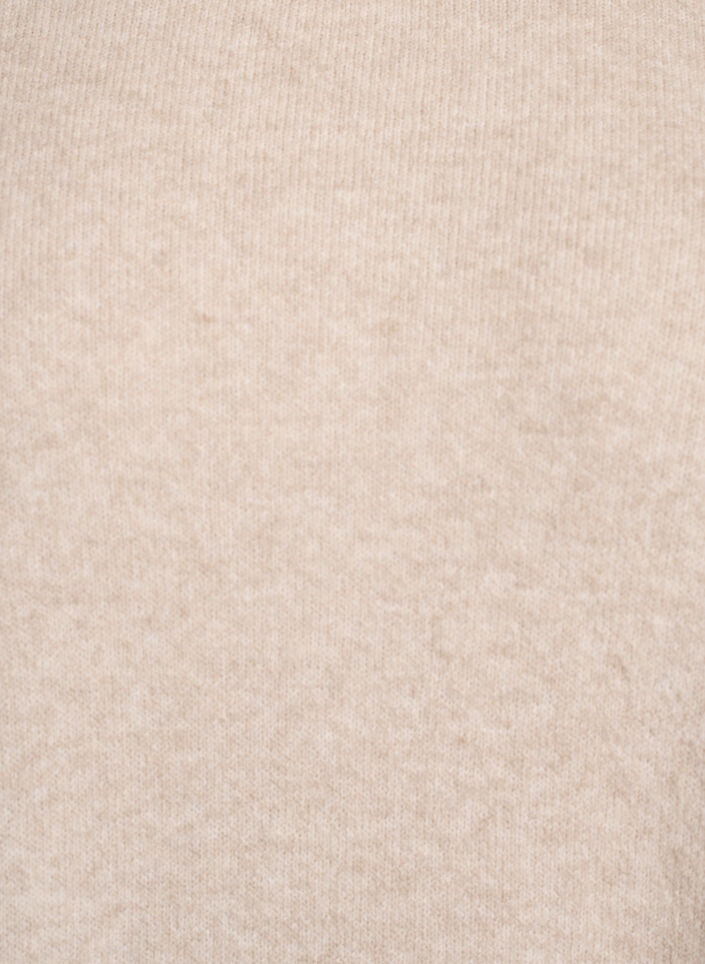 Korte gebreide jurk zonder mouwen, Beige, Packshot image number 2