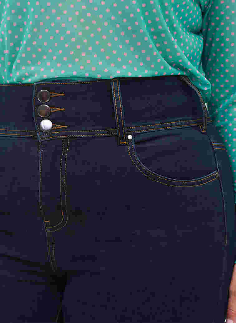 Super slim Bea jeans met extra hoge taille, Unwashed, Model image number 2