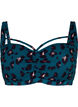 Bikinitop met drapering en string, Leopard, Packshot image number 0