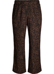 Broek met een golvende textuur, Bruin