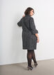 Denim jurk met pailletten en 3/4-mouwen, Zwart, Model image number 2