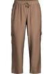 Cargo broek met hoge taille, Beige, Packshot image number 0