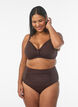 Bikinibroekje met high waist, Bruin, Model image number 0