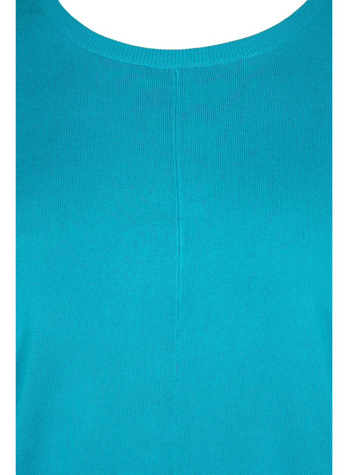 Gebreide tuniek in viscosemix, Capri Breeze, Packshot image number 2