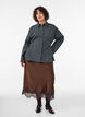 Katoenen overhemd met ruitpatroon en onzichtbare knoopsluiting, Blauw, Model image number 1
