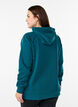 Hoodie met geborduurd frontmotief, Groen, Model image number 2