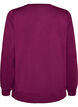Jersey blouse met lange mouwen en een ronde hals, Paars, Packshot image number 1