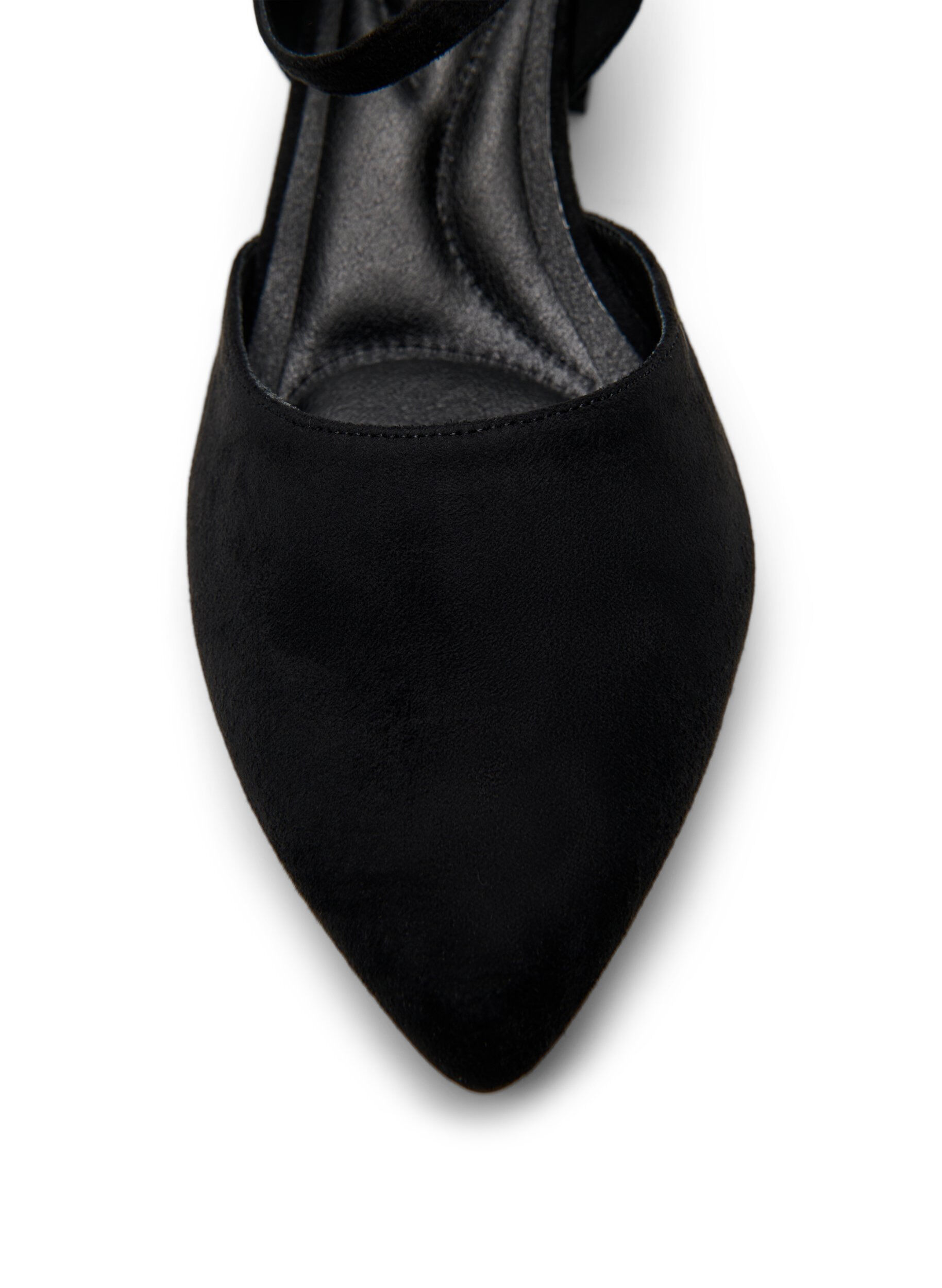 Zizzi Pumps met dubbele bandjes, Zwart, Packshot image number 4