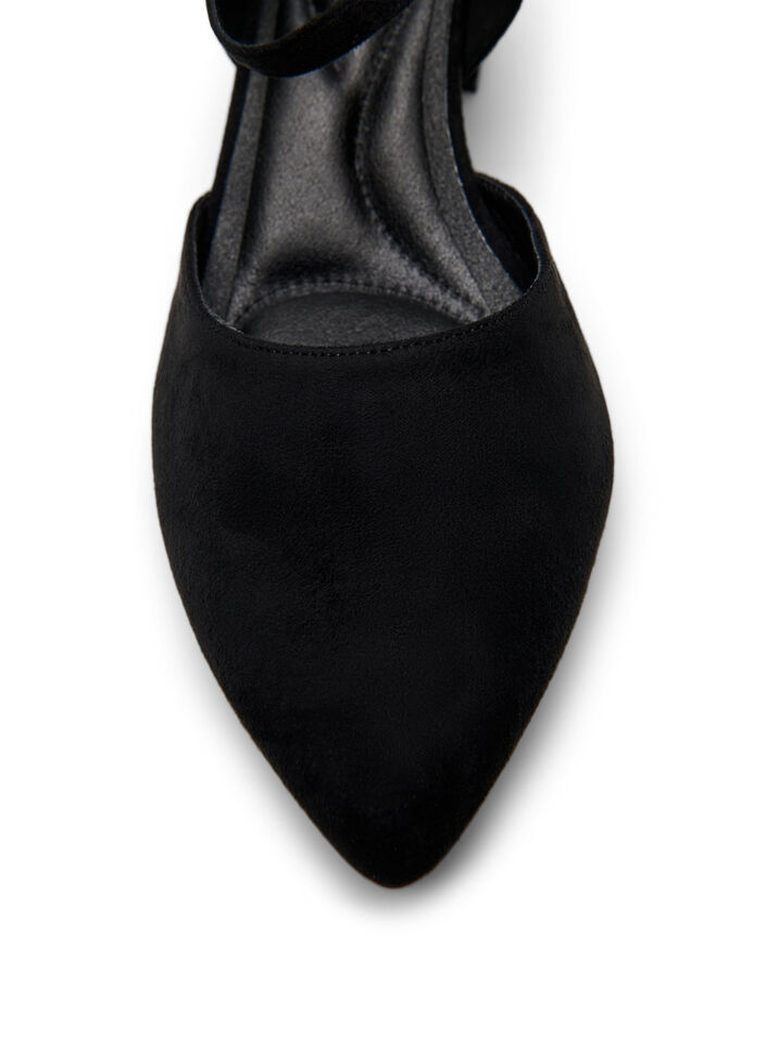Pumps met dubbele bandjes, Zwart, Packshot image number 4