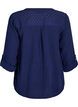 Blouse in katoenen mousseline met broderie anglaise, Blauw, Packshot image number 1