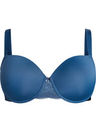 Voorgevormde bh met mesh, Blauw